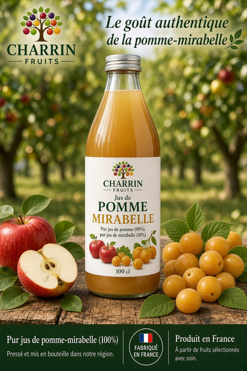Jus de pomme mirabelle